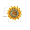 Pins, Brooches Crystal Sunflower Brooch Classic Gold Color Jewelry For Women Gift Cute Zircon Stone Pin Dress Coat Accessories Drop D Dhiw3