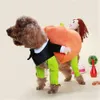 Grappige PET Cosplay Kostuum Dog Kleding Funny Pet Pumpkin Kostuum Kleine middelgrote honden Turnard Coat Cat Pumpkin Transfiguring