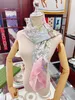 Faixa de designer de moda Lenços femininos Faixa de cabeça Ring Stole G Brand Silk Classic Flower Shawl Fácil de combinar envoltórios macios finos e grossos
