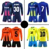 Soccer Jersey Set for Men Kids Tracksuit Kit Snabbtorkning Beskable Man Children Team Training Football Uniform 240402