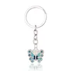 Anneaux clés Butfly Keychain Crystal Alloy Vintage DIY SAG TÉLÉPHON