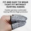 10Pcs Anti-Cut Finger Cover Finger Protector Sleeve Level 5 High-Strength Safety Flexible Anti Cut Fingertip Gloves Kitchen Tool