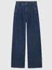 Jeans pour femmes hautes hautes hautes pour femmes vêtements d'hiver automne 2024 coton vintage denim long pantalon femelle pantalon streetwear