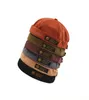 Retro Corduroy Original Docker Sailor Biker Cap Brand Randless Skullcap Men und Trend HipHop Hut Herbst und Warm Hat8808083 halten