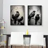 Galeria vintage Crow Wall Art Poster Prints Canvas pinturas a óleo