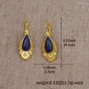 Orecchini penzolanti bellissimi gocce di acquere fatte a mano lapis lazuli 925 ago argento goccia di perle