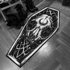 Carpets Large Faux Blanket Halloween Carpet Dark Gothic Living Room Decoration Dirt Event Tan Knit Throw