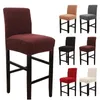 Chair Covers Stretch Pub Counter Slipcover Bar Furniture Stool Cover Dining Room Washable Full Protection Home Reusable Removable