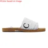 Cale de qualité supérieure Espadrille Designer sandales femmes pantoufles plate-forme lin talons hauts luxueux woodys plats mulets blancs noirs rose sandale mots de sandale sliders