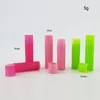 Storage Bottles 360 X 5g Small DIY Lipstick Lip Tube 5ml Plastic Green Pink Empty Cosmetic Containers Tubes