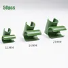 50pcs Plant Support Connecteur Trellis Clip Clip Clip Clips pour la greffe de greffage Connecteur de tige de cadre de jardin 11 mm / 16 mm / 20 mm