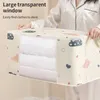 Sacs de rangement des vêtements de qualité de qualité supérieure couverture de courtepointe Pullable pliable Boîte d'organisateur pliable Armoire d'hiver à imprimé de dessin animé