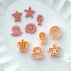 DIY Ocean Beach Style Polymer Clay Mold Marine Octopus Turtle Starfish Shell Shell Shell Strail