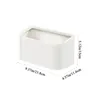 Storage Bottles Plastic Wall Mounted Garbage Bin Waste Classification Double Layer Toilet Debris Box White Seamless