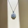 2024 Choucong Brand Flower Pendant Gioielli di lusso 925 Sterling Silver Topaz Topaz White Topaz Cz.