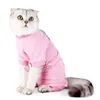 Trajes de gatos gatos de estimação de gatos desmamando roupas de recuperação de roupas de macacão de macacão anti -mordida evite lamber depois de desgaste colete