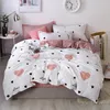 Bedding Sets Denisroom Pink Dot Printing Bed Linen Linens Cão de edredão de edredão Folhas de Quilt Kilt GT41#