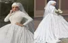 Мусульманское свадебное платье 2019 года Шарф Хиджаб Свадебное платье TULLE ABIYE ABITI DA SPOSA Свадебное платье невесты 9083035