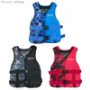 Life Vest Buoy Adult and child safety jackets exquisite printing chloroprene rubber water sports kayaking surfing raftingQ240412