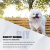 Appareils pour chiens 15 PCS sublimation Blank Pet Bandana Transfert Heat Transfert lavable Triangle Scarf