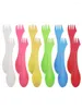 Dinnerware Define 12pcs de talheres de mesa ao ar livre Cutter 3 em 1 acampamento SPORK CHING Travel Travel Backpacking multifuncional leve