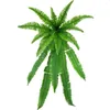 Decorative Flowers Uv-resistant Fake Fern Realistic Uv Resistant Artificial For Home Garden Decor Reusable Faux Greenery Plants Wedding