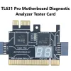 Cards TL631 Pro Multifunction Desktop Laptop LPCDEBUG Post Card PCI PCIE Mini PCIE Motherboard Diagnostic Analyzer Tester,A