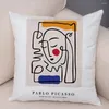 Yastık Picasso Yüz Güvercin Kılıfı Kanepe Ev Araba Atma Vintage Yastık Kılıfı Yumuşak Peluş Nordic Style Dekor Geometirt Kapak