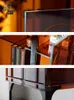 Armoire de buffet carré gris salon rangement casier Internet célébrité couloir mural armoire de thé acrylique armoire à vin