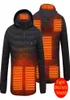 QNPQYX 8 Zone chauffée Viete USB Chauffage hivernal chaud Veste chauffée électriquement sweats à capuche extérieure de chasse à la pêche extérieure Randonnée 8538263