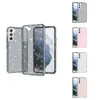 TPU Geschikte transparante glanzende koffer Soft S22+ 5G S22+ telefoonhoes compatibel met iPhone 13 Pro Max Case met cameraklep