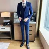 Costumes pour hommes Blazers Suit élégant et confortable Business Men + Leisure Professional Suit Slim Handsome Marriage Three-Piece Set