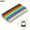 100/150pcs Cable Markers Colourful C-Type Marker Number Tag Label For 2-8mm Wire Network Cable Wire Marker Tag Label for Cat5e