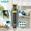 VGR Hair Trimmer Cordless Clipper Rechargeble Cutting Machine Barber Haircut Bald Head for Men V192 240408