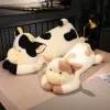 90/110 cm Riesenhochland Kuh gefülltes Tier große farbenfrohe Kuh Plüsch Spielzeugkörper Kissen Jumbo weiche flauschige große Größe Geschenke für Kinder