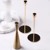 Titulares de vela Gold Wedding Centerpieces para mesas Decorações de Natal Decorações de Natal Candélabros Decoração