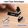 6pack Compatible for Dymo Letratag 200B Label Tape 12mm Labeling Tape for Dymo Letratag XR Tape for LT-100H LT-100T Plus XR XM