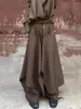 Spodnie damskie Western Spodni Kobiet 2024 Spring retro moda spódnica ciemna system
