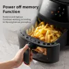 Fryers QF305 2 Color wielofunkcyjny AIR FRYER 8L 2400W EU/KR Wtyczka gospodarstwa domowego wizualne elektryczne Air Fryer Screen