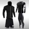 Sets Männerkomprimierung Sportswear Suits Gymnasten Strumpfhosen Training Kleidung Workout Jogging Sportset Running Rashguard Tracksan für Männer