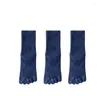 Herrensocken 3 Paare/Los Zehen Sport Kurzer Frühling Herbst Herbst Man Cotton Anti-Bakterielle Anti-Odor-Schweiß-Run-Outdoor-Absorption 5 Finger 5 Finger