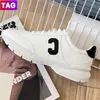 مصمم نسائي أحذية باريس الفاخرة CR-01 02 Calfskin Sneakers Women Triple White Black Sports Shoe Lady Cel Leather Platfor