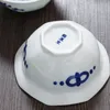 Bols Porcelaine Pouin octogonal peint à la main pour petit bol