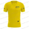 T-shirts 2023 France Tour Camiseta Tdf Jersey T Shirts Yellow Green 3D Print Mens Summer Running Streetwear Casual Technical Training