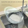 Plastikowy filtr ryżowy przezroczysty spust kuchenny koszyk ryżowy filtr filtru