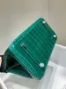 Diseñador Purse Bag Bag Brand Bag de 25 cm Piel de cocodrilo real de Crocodile