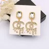 20style Designer Earrings Stud Luxury Women Fashion Jewelry 18k Gold Plated Metal Crystal Pearl Earring Woman Christmas Gifts Design