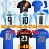 2024 Soccer Jerseys Argentina 3 Star Messis 24 25 fans Player Version Mac Allister Dybala Di Maria Martinez de Paul Maradona Child Kid Kit Men Women Football Shirt