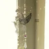 Estatuetas decorativas l69a pássaro de cristal envernizando ornamento festas de aniversário decoração de fundo