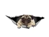 Qualtiy 1572CM pug sticker 3D pet car window laptop removeable sticker CA40113359176